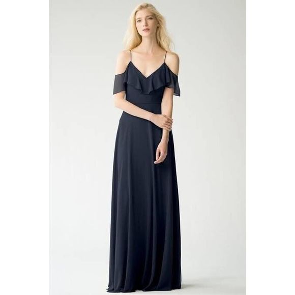 Anthropologie BHLDN Jenny Yoo Mila Gown Dress Size 4. B23 - Picture 1 of 9